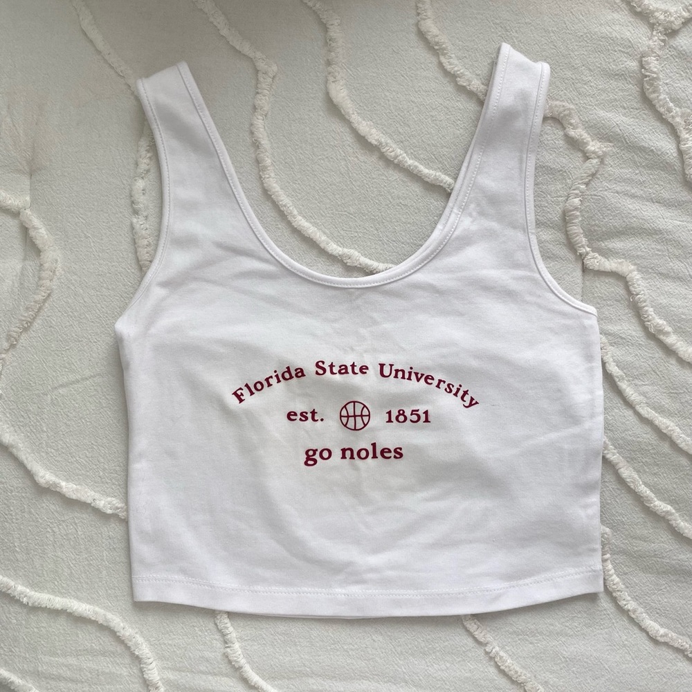 FSU White Game Day Tank (XS/S)